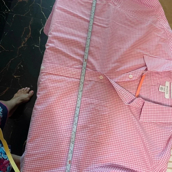 Amazon Essentials Mens Shirts Size X XLarge Pink Short Sleeve Button Down - Picture 4 of 5
